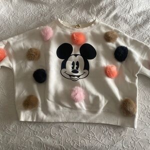 H&M Mickey Mouse Pom Pom sweater